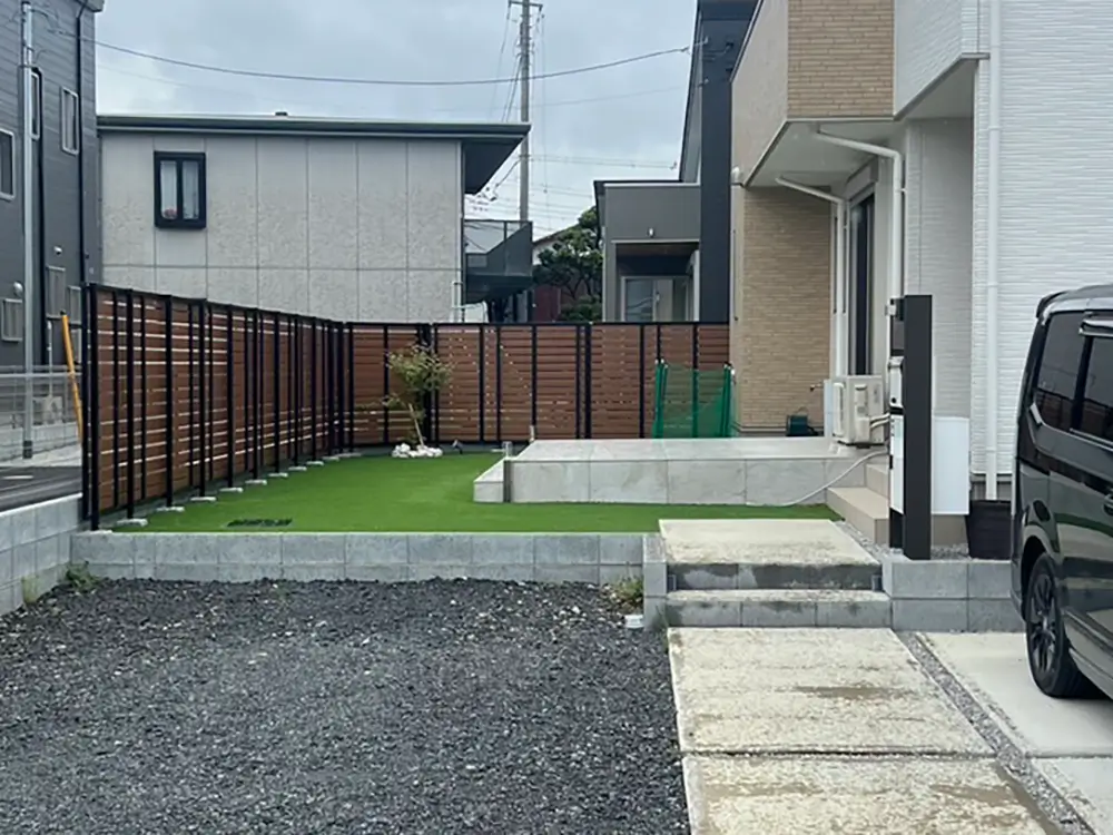門まわりの施工前